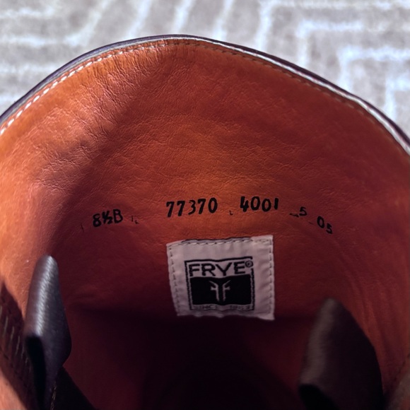 frye - vintage campus tall boot embroidered stitching deer moose horse rare - Picture 10 of 10